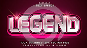 Legend Editable Text Effect Design, Effect Saved In Graphic Style