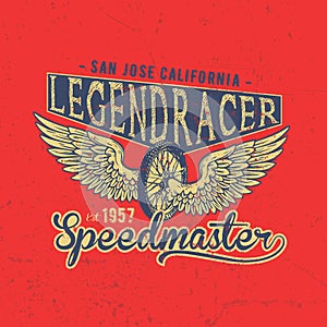 Legend Motorcycles Vintage Racers T-Shirt Design