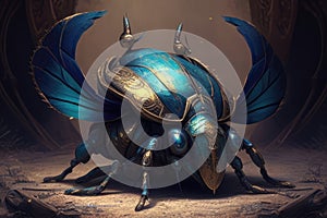 The Legend of the Winged Scarab A story of a powerful creature that could bring good luck and fortune. AI generation