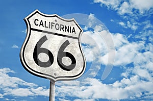 Legendary California Route 66 roadsign