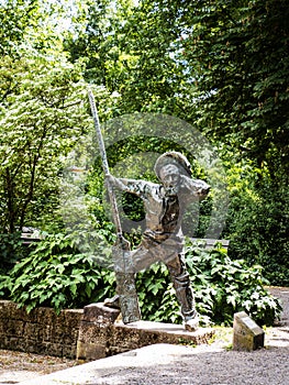 Legendary ferryman statue at Speyer, Germany