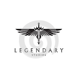 Legendary. Sword logo