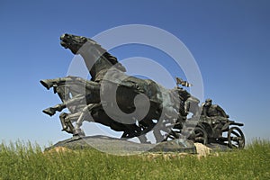 Legendary Tachanka Monument in Kahovka