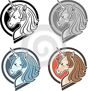 Legendary unicorn, logo design