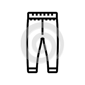 leggins girl baby cloth line icon vector illustration