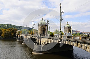 Legii Bridge in Prague