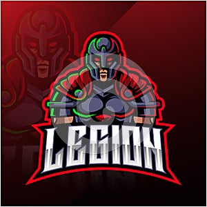 Legion warrior mascot logo design