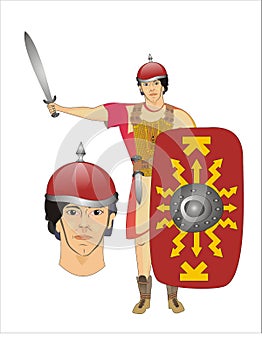 LEGIONARY IS ROMAN SOLDIER - GLADIATOR was an armed combatant