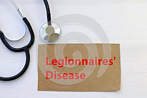 legionnaires disease on white