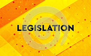 Legislation abstract digital banner yellow background