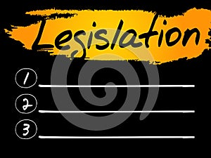 Legislation Blank List