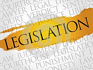 Legislation word cloud