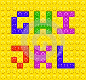 Lego blocks alphabet 2