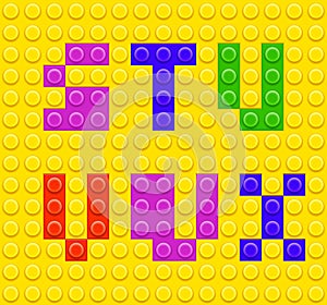 Lego blocks alphabet 4