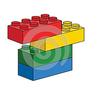 Lego clipart illustration vector isolated