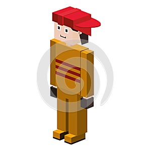 lego silhouette firefighter with helmet