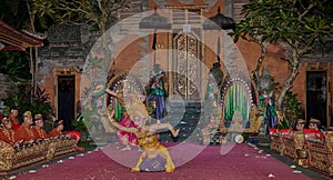 Legong , Balinese dance. Ubud Palace, Bali, Indonesia