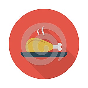 Legpiece reception  vector flat icon