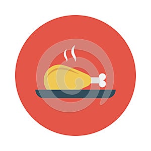 Legpiece reception  vector flat icon