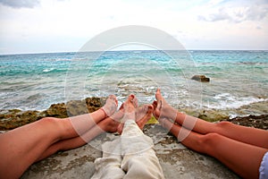 Legs on the Beach in Bermuda