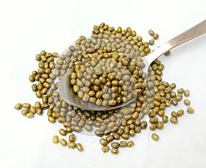 Legume - Mung beans with green skin. photo