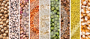 Legumes collage