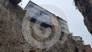 Legvtakhevi Figs canyon with waterfall is in the center of old Tbilisi