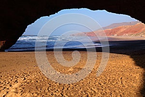 Legzira beach arch in Morocco