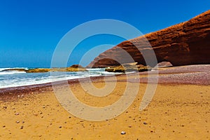 Legzira beach, Morocco, North Africa