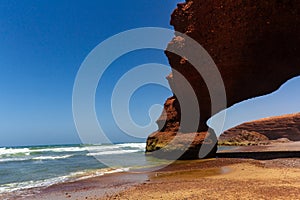 Legzira beach, Morocco, North Africa