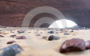 Legzira Beach with Red Arches, Morocco Coast, Marocco Legzira Landscape, Amazing Africa Place