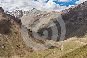 Leh in greeny season, Ladakkh region, India