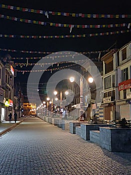 Leh Market at night