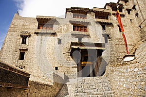 Leh Stok Monastery or Stok Gompa Palace at Leh Ladakh Village while winter season in Jammu and Kashmir, India