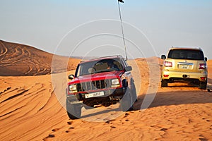 Lehbab desert Desert Safari vehicles Dubai  UAE