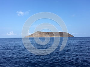 Lehua Island between Niihau and Kauai Islands in Hawaii.