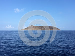 Lehua Island between Niihau and Kauai Islands in Hawaii.