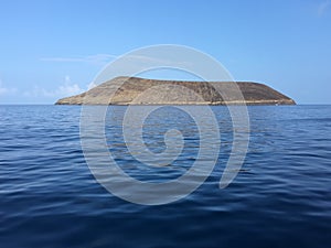 Lehua Island between Niihau and Kauai Islands in Hawaii.