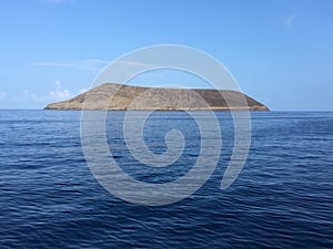 Lehua Island between Niihau and Kauai Islands in Hawaii.