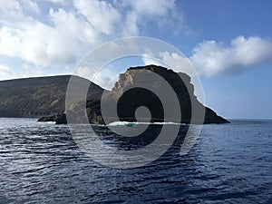 Lehua Island between Niihau and Kauai Islands in Hawaii.