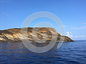 Lehua Island between Niihau and Kauai Islands in Hawaii.