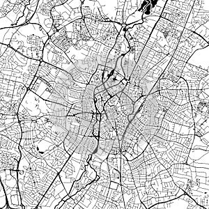 Leicester Downtown Vector Map