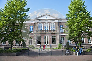 Leiden, Law faculty.Kamerlingh Onnes Building ,Steenschuur
