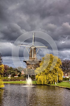 Leiden, mill 'de valk' photo