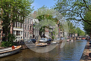Leidsegracht canal in Amsterdam photo
