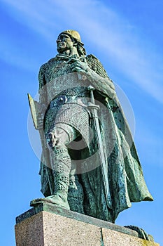 Leif Eriksson Statue Reykjavik Iceland