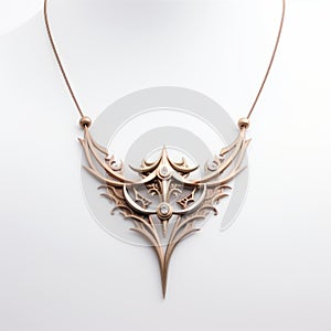 Leifener 3d Printed Silver Euclad Necklace - Inspired By Brian Froud