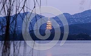 Leifeng Hill at night