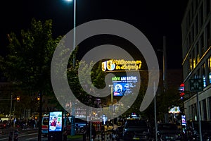 Leipzig city at night