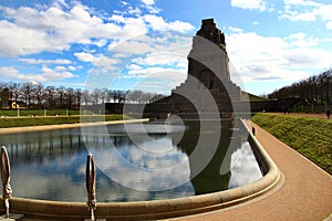 Leipzig, Germany - February 24, 2024: Monument to the Battle of the Nations, the Leipzig's most famous landmark